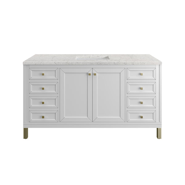 James Martin Chicago 60" Single Vanity with 3 CM Countertop