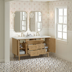 James Martin Laurent 60" Double Vanity with 3 CM Countertop