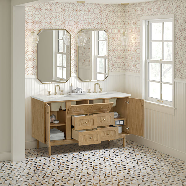 James Martin Laurent 60" Double Vanity with 3 CM Countertop