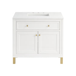 James Martin Chicago 36" Single Vanity with 3 CM Countertop