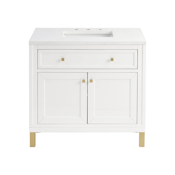 James Martin Chicago 36" Single Vanity with 3 CM Countertop