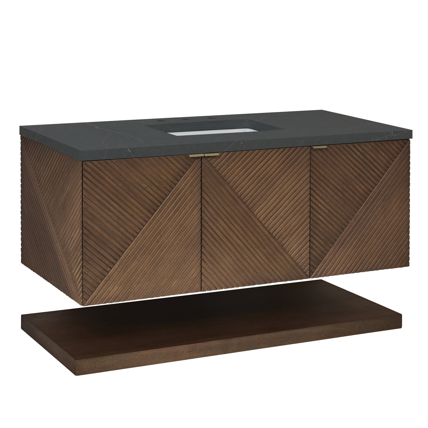 James Martin Marcello 48" Single Vanity, Chestnut with 3CM Top - Luxe Bathroom Vanities