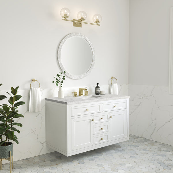 James Martin Chicago 48" Single Vanity with 3 CM Countertop