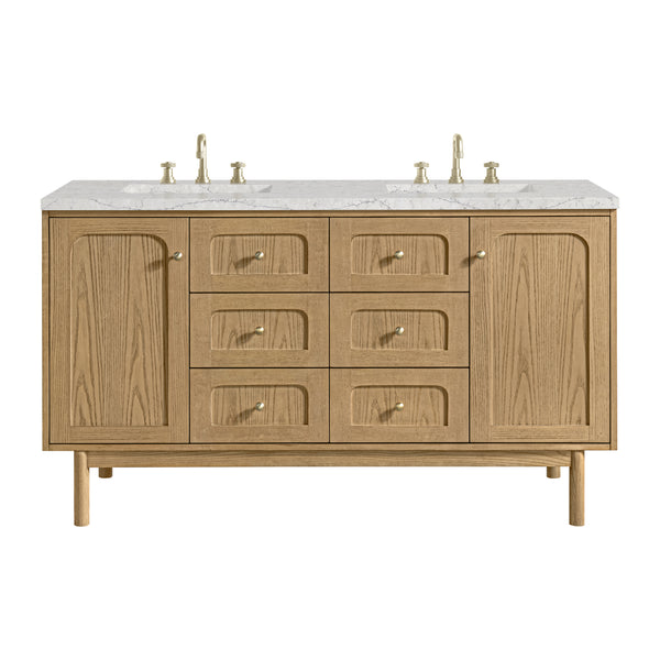 James Martin Laurent 60" Double Vanity with 3 CM Countertop