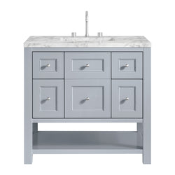 James Martin Breckenridge 36" Single Vanity w/ 3CM Countertop