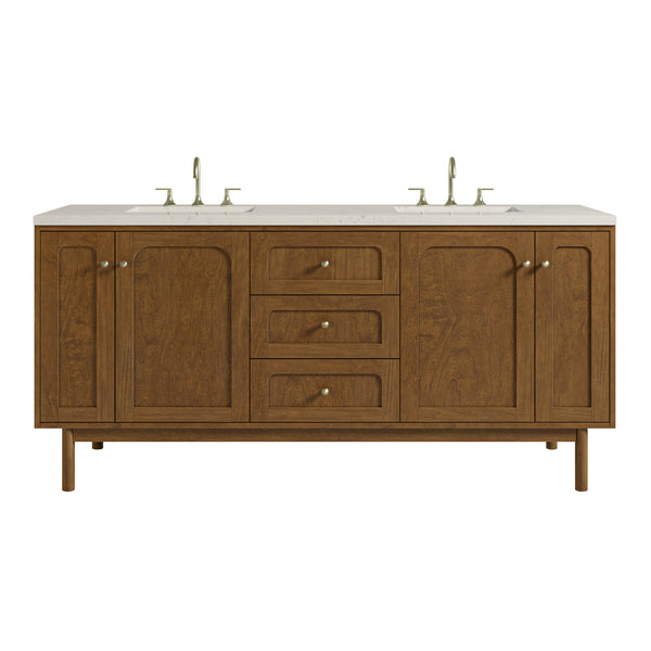 James Martin Laurent 72" Double Vanity with 3 CM Countertop