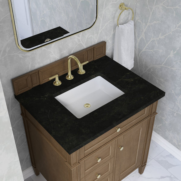 James Martin Brittany 30" Single Vanity with 3 CM Countertop