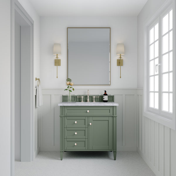 James Martin Brittany 36" Single Vanity with 3 Countertop