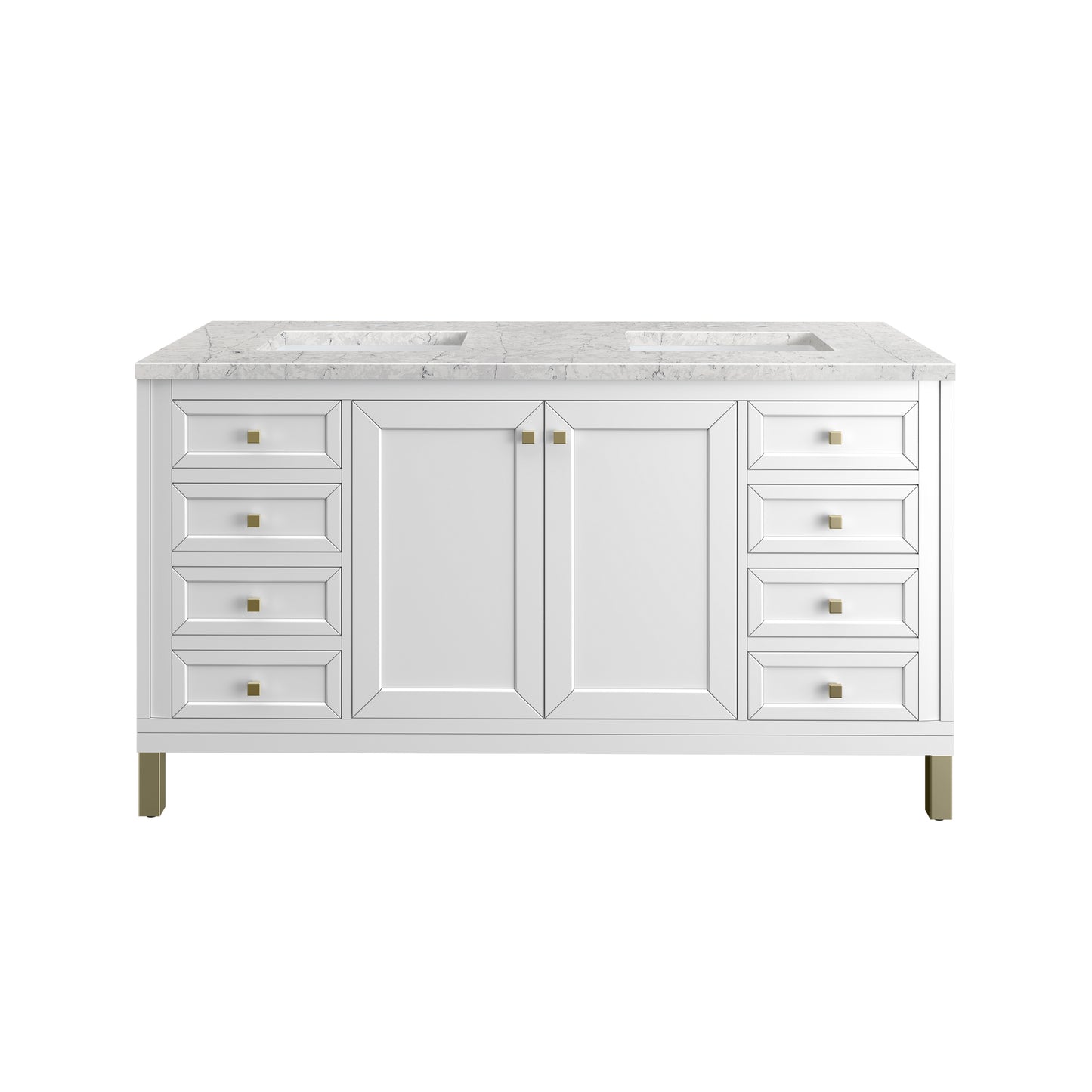 James Martin Chicago 60" Double Vanity with 3 CM Countertop