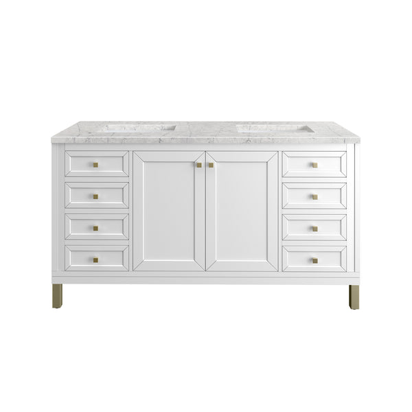 James Martin Chicago 60" Double Vanity with 3 CM Countertop