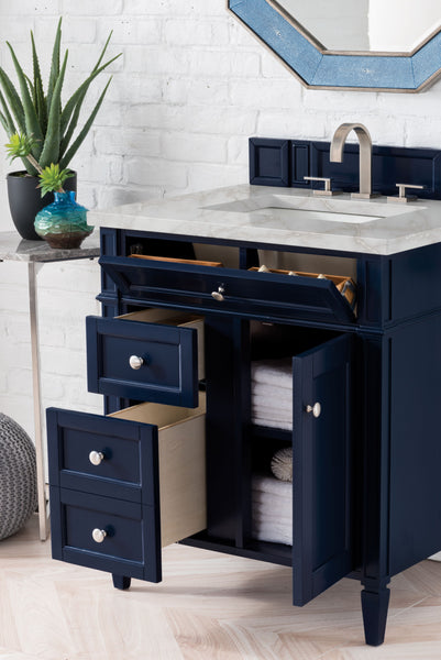 James Martin Brittany 30" Single Vanity with 3 CM Countertop