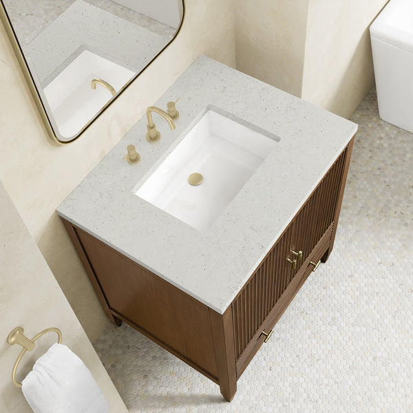 James Martin Myrrin 30" Single Vanity with 3 CM Countertop