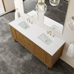 James Martin Laurent 72" Double Vanity with 3 CM Countertop