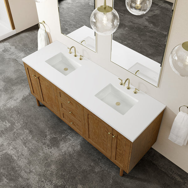 James Martin Laurent 72" Double Vanity with 3 CM Countertop