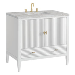 James Martin Myrrin 36" Single Vanity with 3 CM Countertop