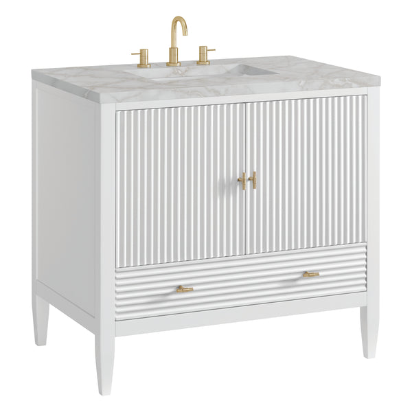 James Martin Myrrin 36" Single Vanity with 3 CM Countertop