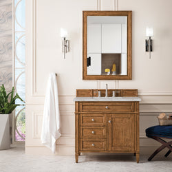 James Martin Brittany 36" Single Vanity with 3 Countertop