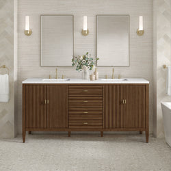 James Martin Myrrin 72" Double Vanity with 3 CM Countertop