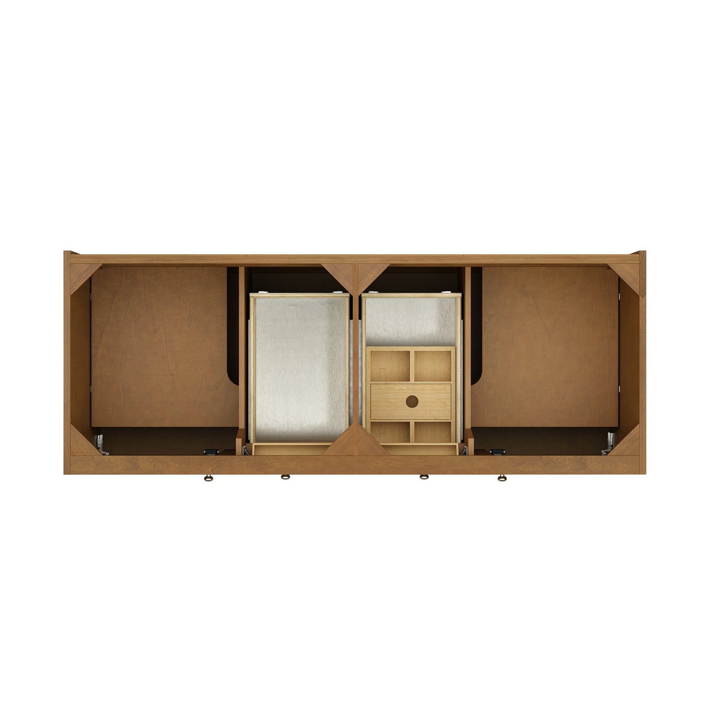 James Martin Laurent 60" Double Vanity with 3 CM Countertop & FreePower Wireless Charger