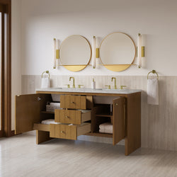 James Martin Hudson 60" Double Vanity with 3 CM Countertop