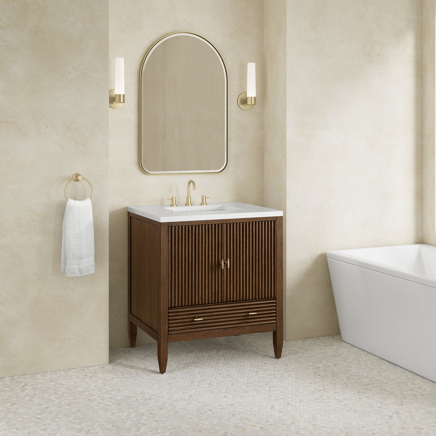 James Martin Myrrin 30" Single Vanity with 3 CM Countertop