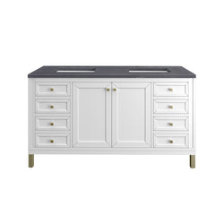 James Martin Chicago 60" Double Vanity with 3 CM Countertop