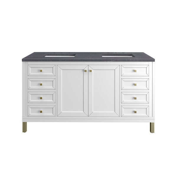 James Martin Chicago 60" Double Vanity with 3 CM Countertop