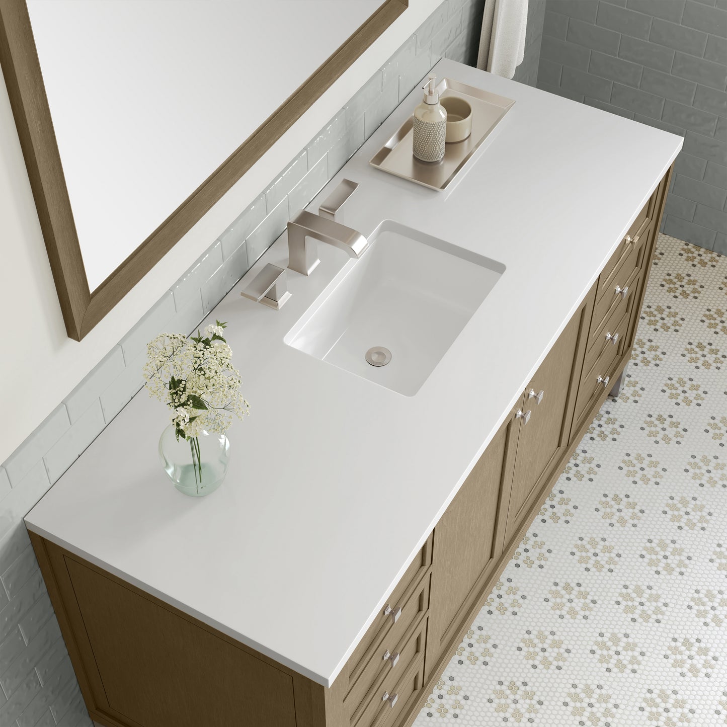 James Martin Chicago 60" Single Vanity with 3 CM Countertop