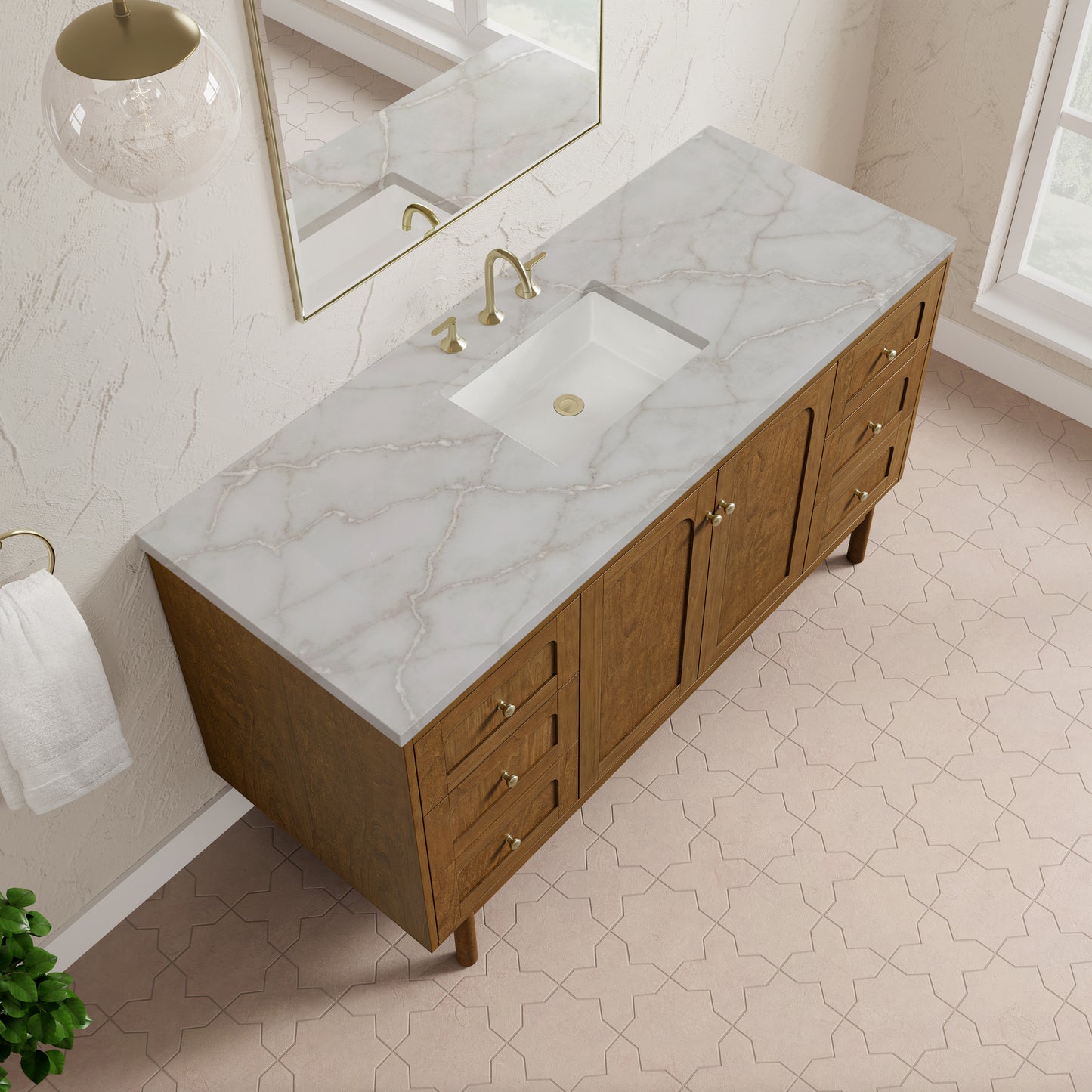 James Martin Laurent 60" Single Vanity with 3 CM Countertop