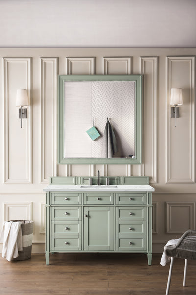 James Martin Brittany 48" Single Vanity with 3 CM Countertop & FreePower Wireless Charger
