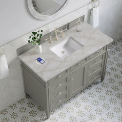 James Martin Brittany 48" Single Vanity with 3 CM Countertop & FreePower Wireless Charger