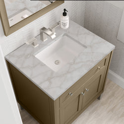 James Martin Chicago 30" Single Vanity with 3 CM Countertop
