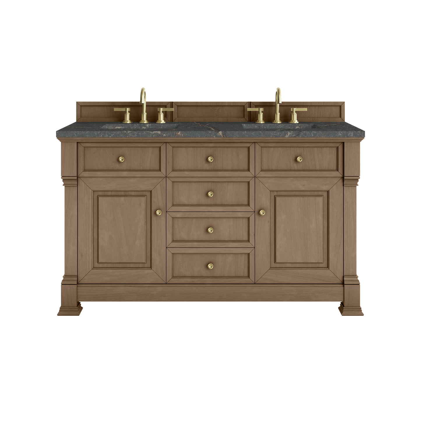 James Martin Brookfield 60" Double Vanity with 3 CM Countertop & FreePower Wireless Charger