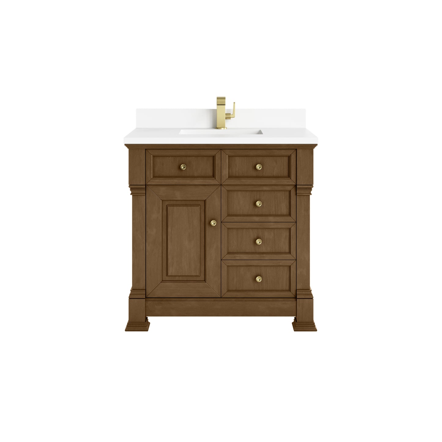 James Martin Brookfield 36" Single Vanity with 3 CM Countertop - Luxe Bathroom Vanities