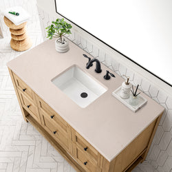 James Martin Breckenridge 48" Single Vanity, Light Natural Oak - Luxe Bathroom Vanities