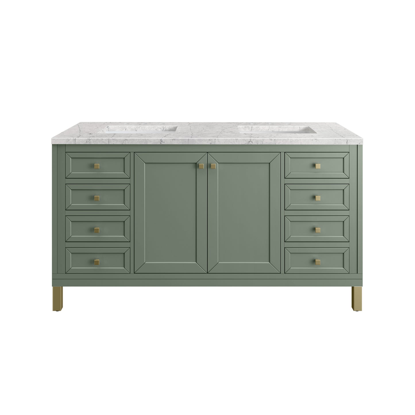 James Martin Chicago 60" Double Vanity with 3 CM Countertop