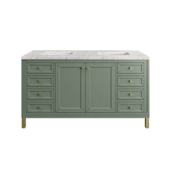 James Martin Chicago 60" Double Vanity with 3 CM Countertop