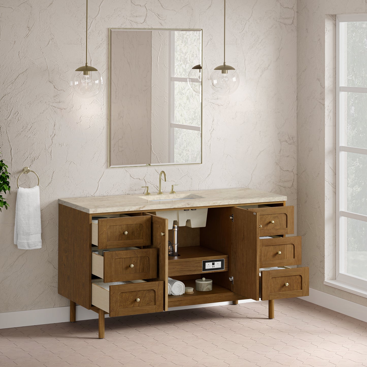 James Martin Laurent 60" Single Vanity with 3 CM Countertop