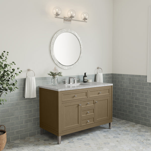 James Martin Chicago 48" Single Vanity with 3 CM Countertop