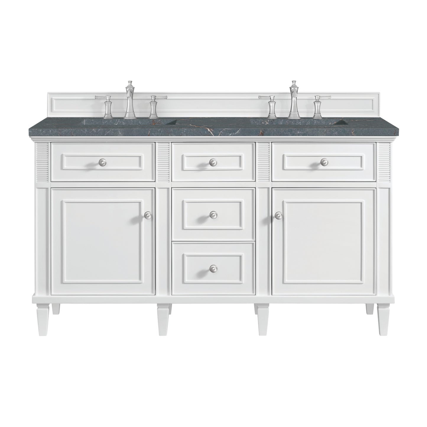James Martin Lorelai 60" Double Vanity with 3 CM Countertop & FreePower Wireless Charger