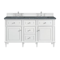 James Martin Lorelai 60" Double Vanity with 3 CM Countertop & FreePower Wireless Charger