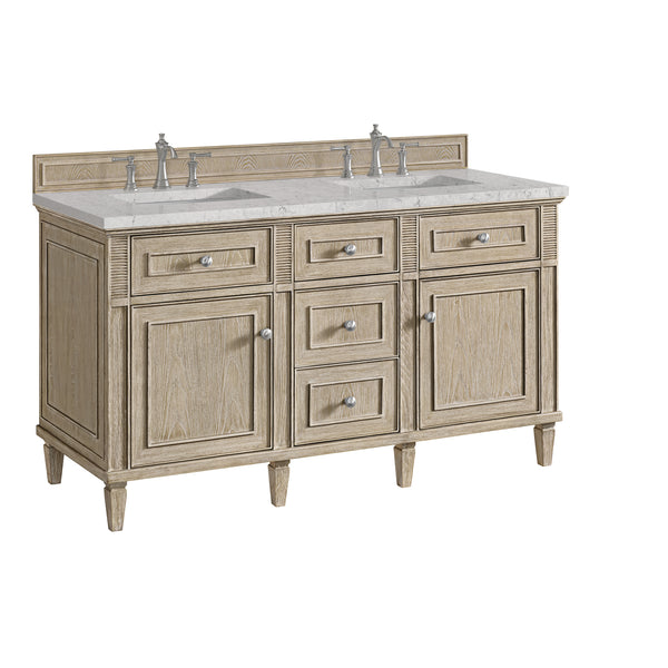 James Martin Lorelai 60" Double Vanity with 3 CM Countertop & FreePower Wireless Charger