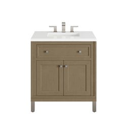 James Martin Chicago 30" Single Vanity with 3 CM Countertop