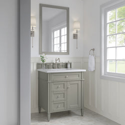 James Martin Brittany 30" Single Vanity with 3 CM Countertop
