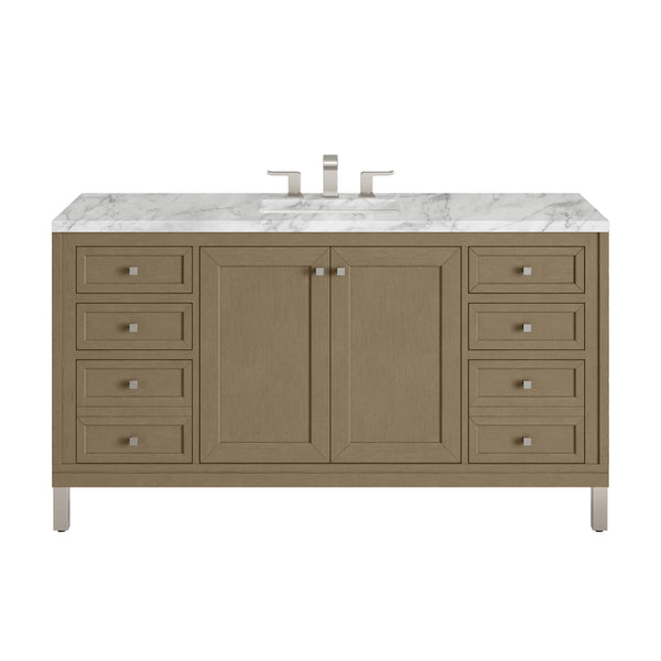 James Martin Chicago 60" Single Vanity with 3 CM Countertop