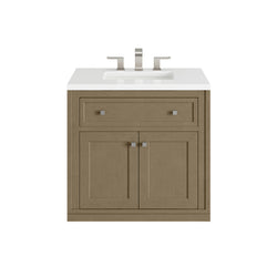 James Martin Chicago 30" Single Vanity with 3 CM Countertop