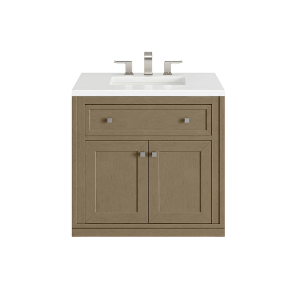 James Martin Chicago 30" Single Vanity with 3 CM Countertop