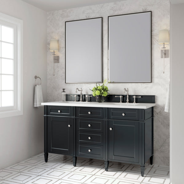 James Martin Brittany 60" Double Vanity with 3 CM Countertop