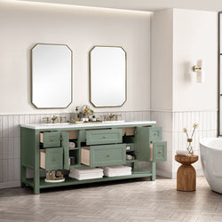 James Martin Breckenridge 72" Double Vanity w/ 3 CM Countertop