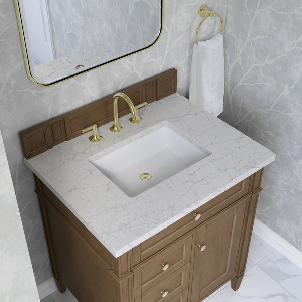 James Martin Brittany 30" Single Vanity with 3 CM Countertop